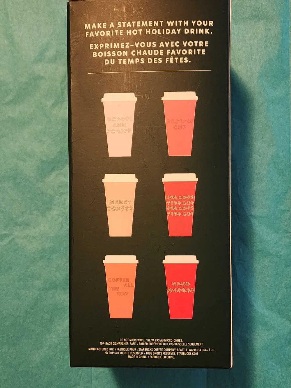 Starbucks Reusable Holiday Hot Cups – 6 Pack (Red)